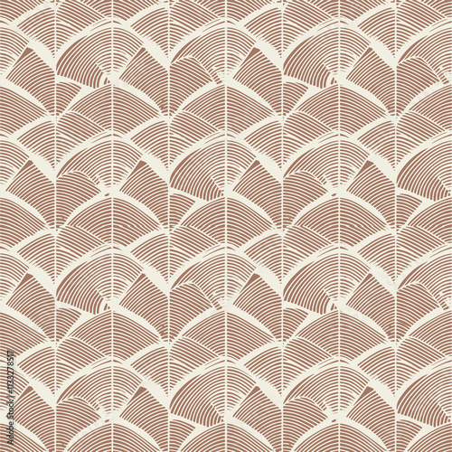 Abstract simple geometric vector seamless pattern with gold line texture on white background. Light modern simple wallpaper, bright tile backdrop, monochrome graphic element
