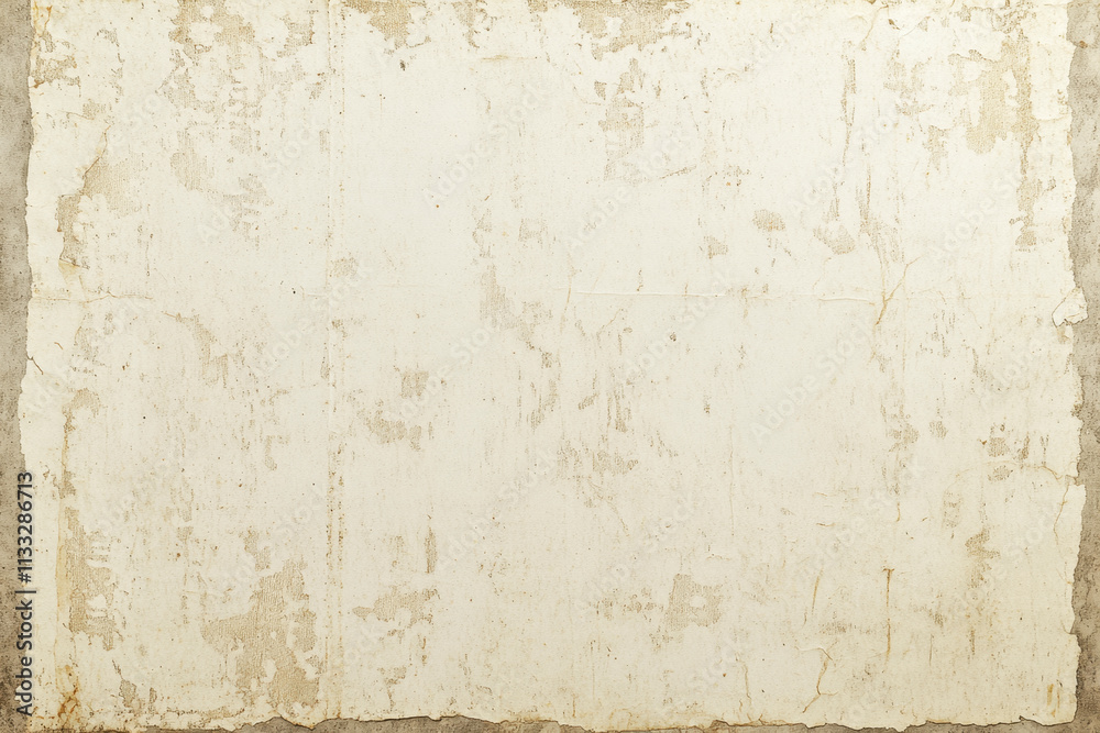 Obraz premium Old white paper background for gigapixel standard use in design projects vintage texture neutral tones digital art creative environment