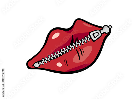 a leap with zipper lock, red leap
