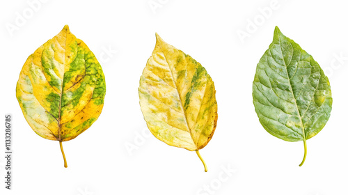 leaf fallon isolated on a white background photo