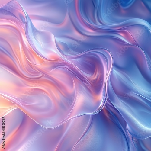 Wallpaper Mural Fluid motion abstract art digital creation colorful waves soft background artistic perspective modern design concept Torontodigital.ca