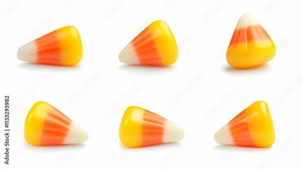Fototapeta premium candy cornon isolated on a white background