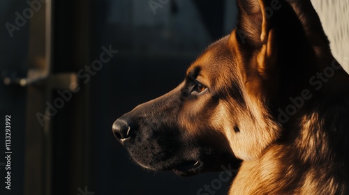 Brown dog with a black nose