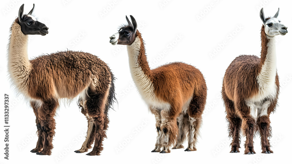 Fototapeta premium llamaon isolated on a white background