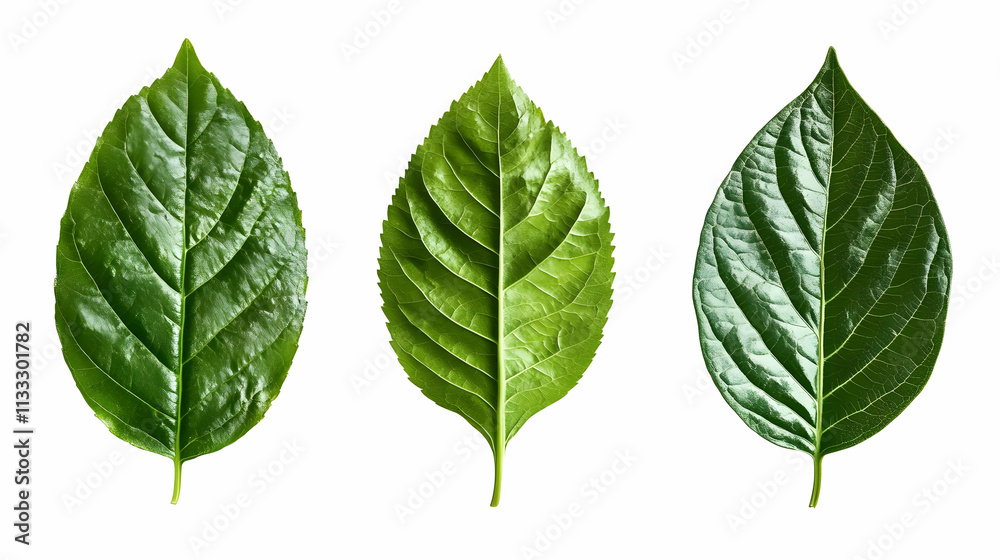 Fototapeta premium jungle leafon isolated on a white background