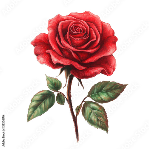 Valentines Rose PNG, Rose for Valentine, Love Rose Clipart, Romantic Rose PNG, Valentine's Day Flower, Red Rose PNG, Valentine’s Day Rose Illustration, Heart Rose PNG, Rose for Love photo