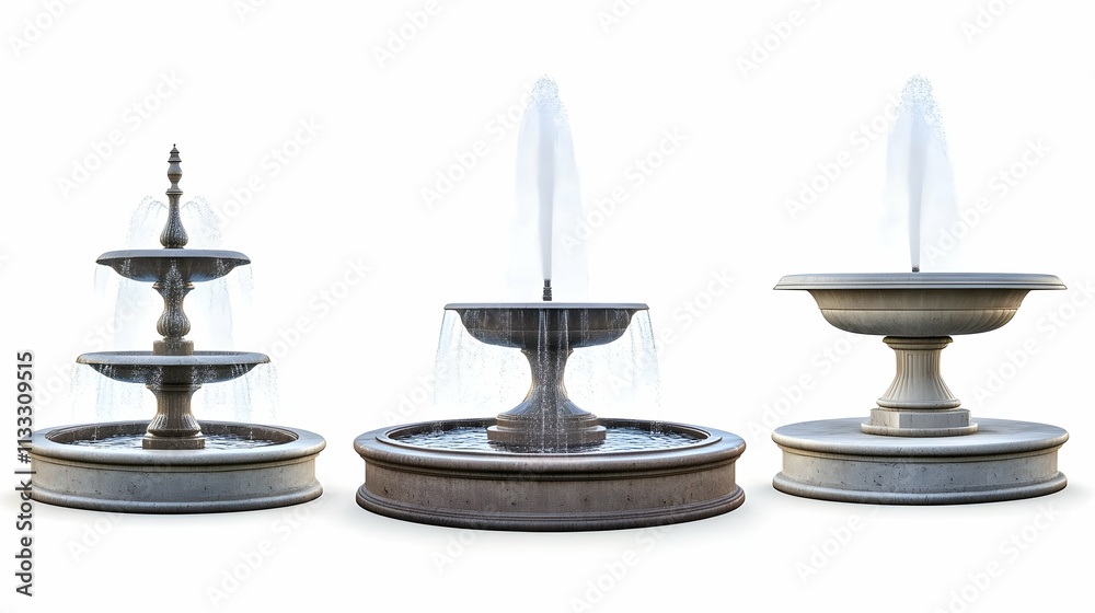 Fototapeta premium fountainon isolated on a white background
