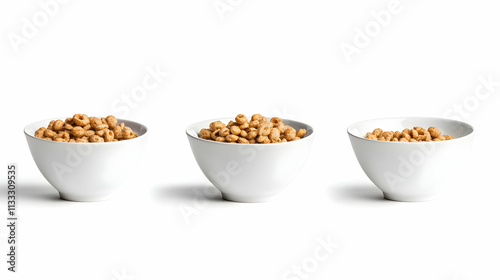 cereal bowlon isolated on a white background photo