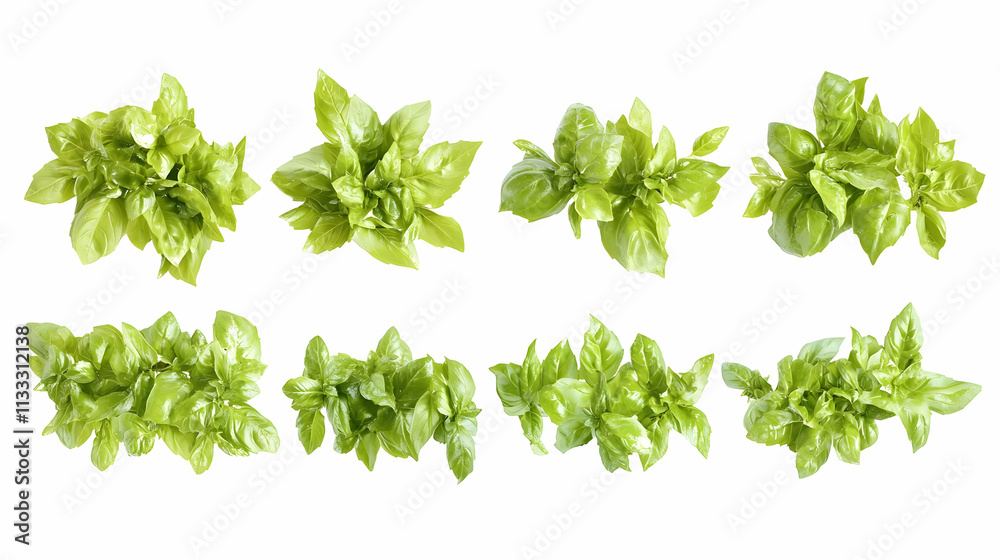 Obraz premium basilon isolated on a white background