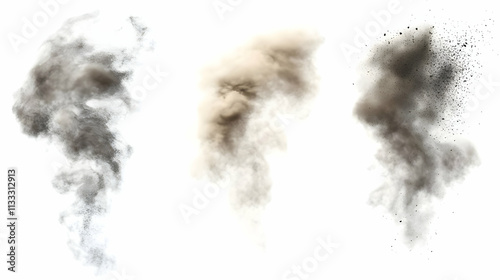 Wallpaper Mural dust overlayon isolated on a white background Torontodigital.ca