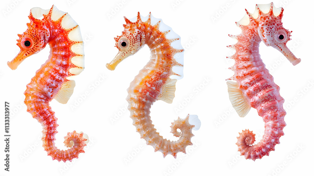 Fototapeta premium seahorseon isolated on a white background