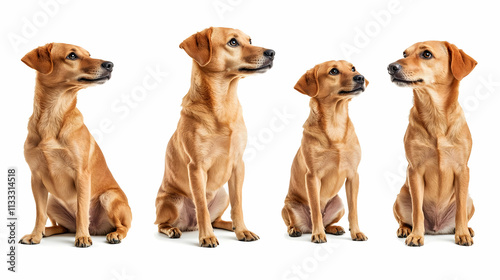 dog imageon isolated on a white background photo