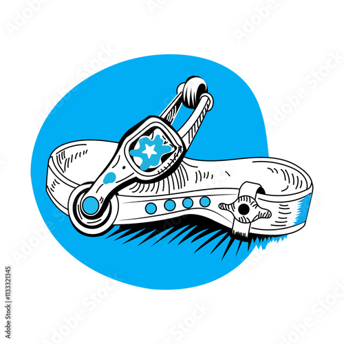 A sketchy illustration of spur strap