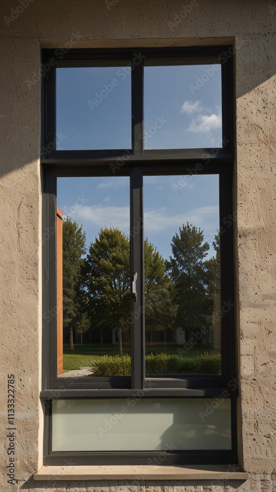 Fototapeta premium Window. The best image for inspiration on the latest trends in current seasonal designs.