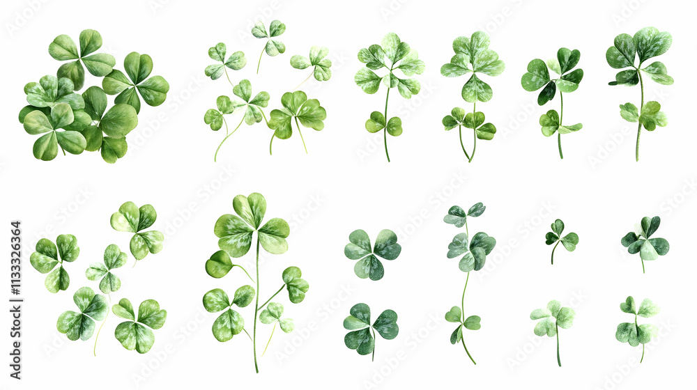Fototapeta premium cloverson isolated on a white background