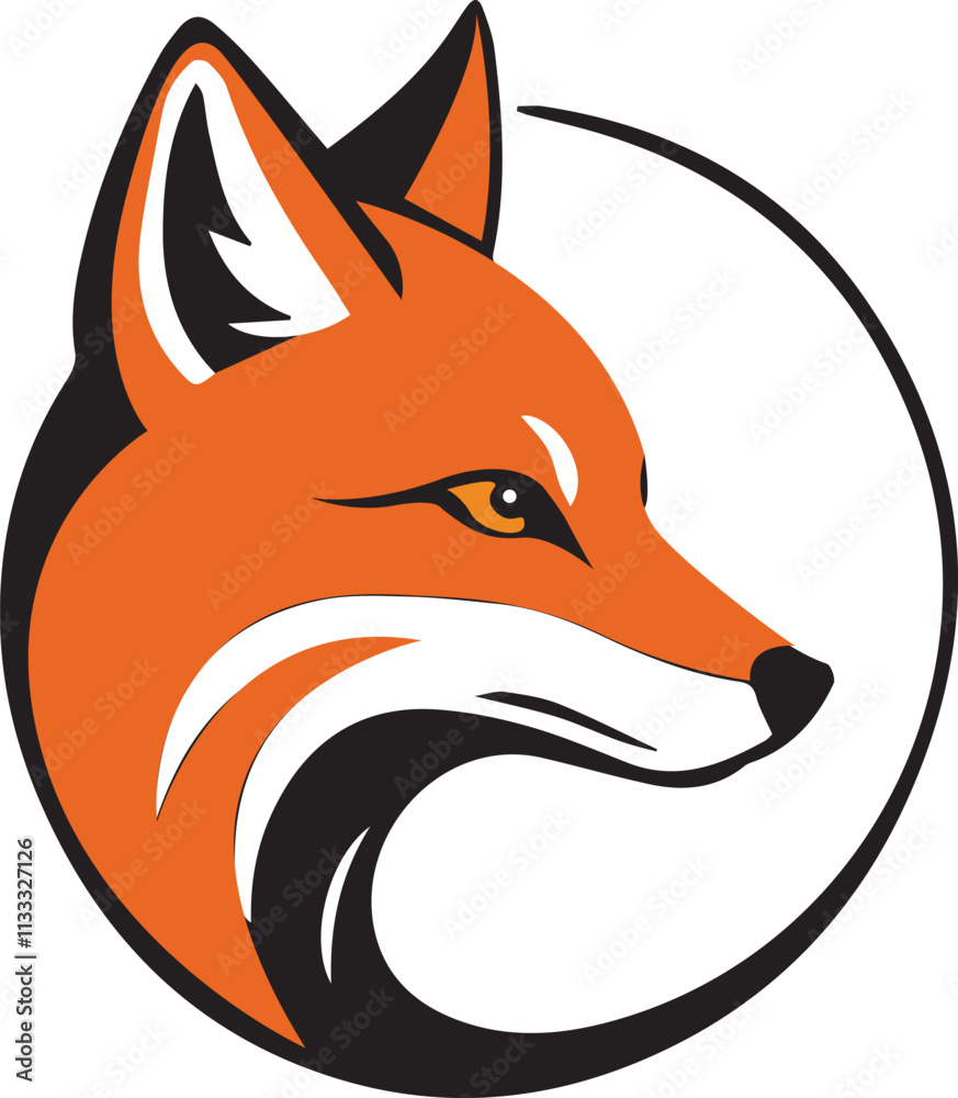 Obraz premium Striking Fox Logo Design
