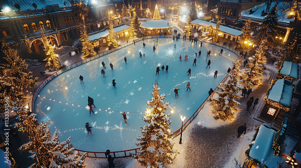 Fototapeta premium christmas tree decorations