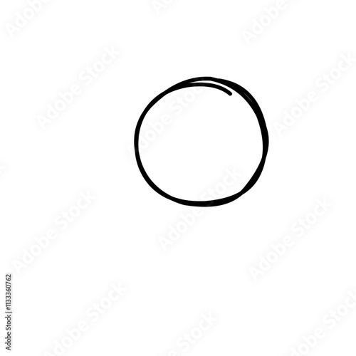 Hand Drawn Circle Line