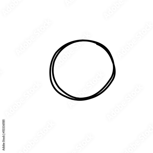 Hand Drawn Circle Line