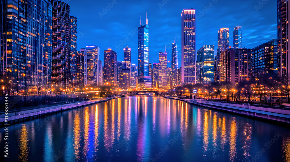 Fototapeta premium city at night