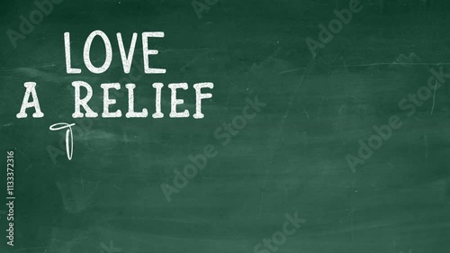 A fun and engaging chalk animation showcasing the power of love to alleviate stress. Great for advertisements, presentations, or uplifting content
