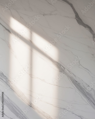 Elegant White Marble Textured Background with Subtle Gray Veining for Luxury Designs photo