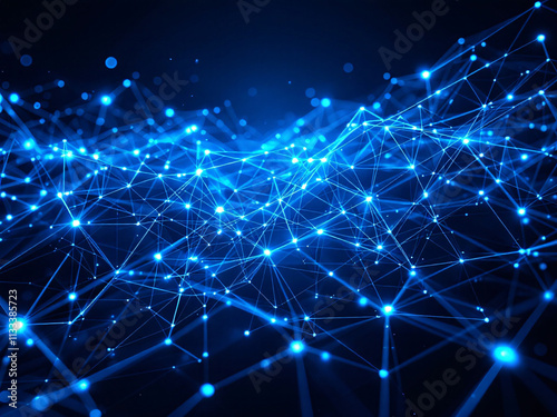 Network, Connections, Glowing, Dots, Lines, Nodes, Digital, Technology, Futuristic, Web, Internet, Data, Information, Cyberspace, Abstract, Background, Neon, Bright, Dark, Contrast, Modern, Innovative