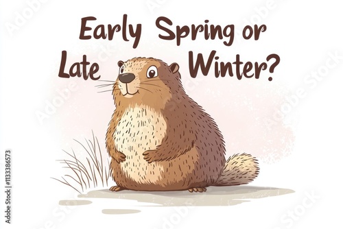 Groundhog predicts seasonal change with questionable expression Groundhog Day