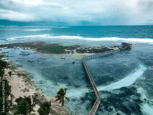 Cloud 9 Boardwalk, Siargao Island, Philippines photo