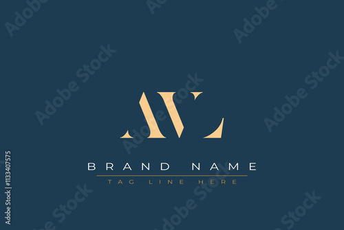 AVL abstract letter logo design. This logo is designed by three abstract letters.