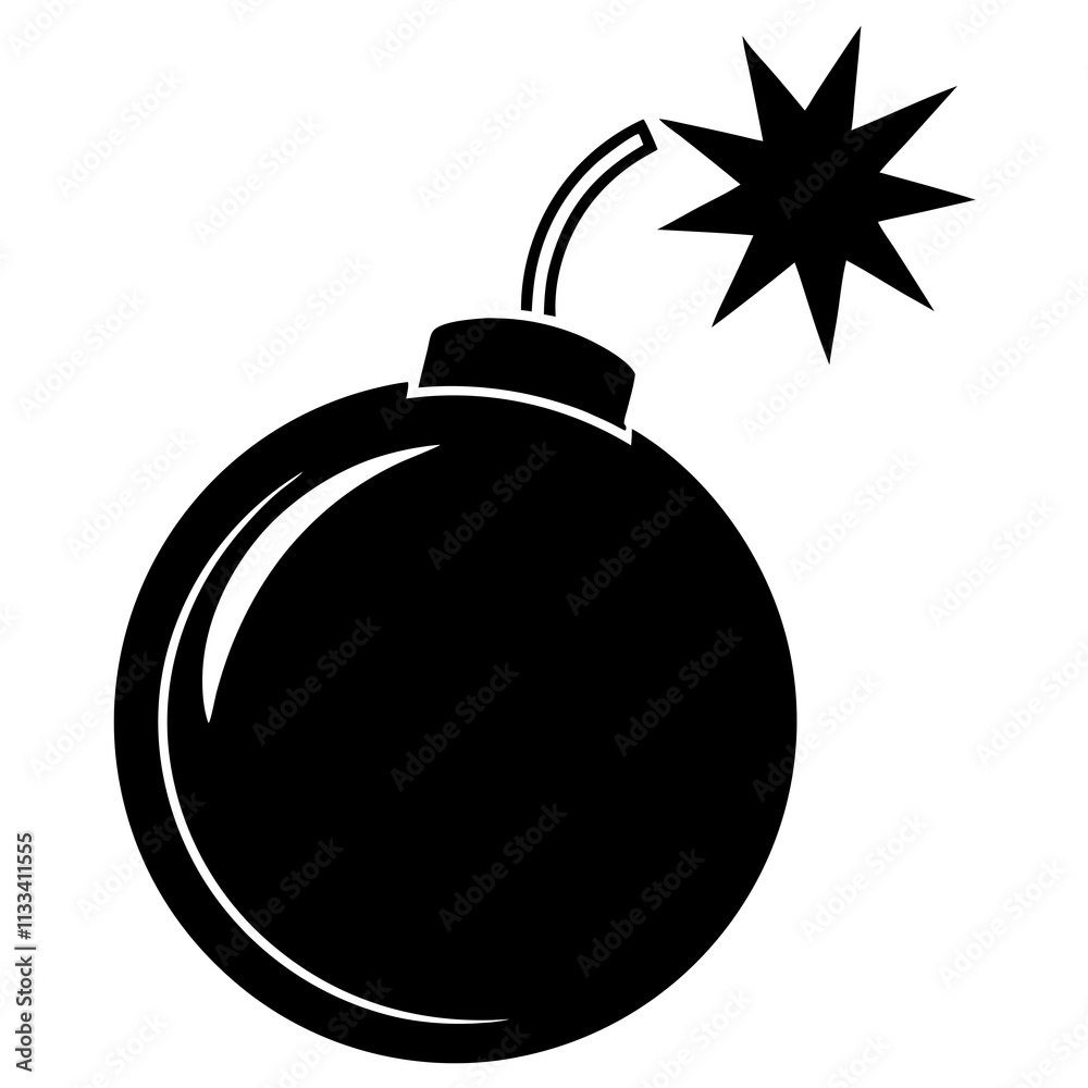 Obraz premium bomb with burning fuse