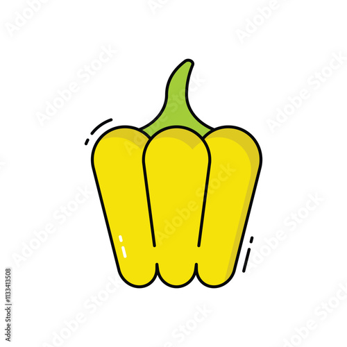 Capsicum vector icon