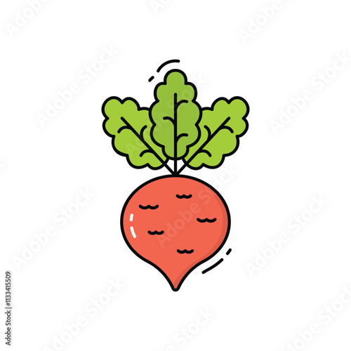 Kohlrabi vector icon
