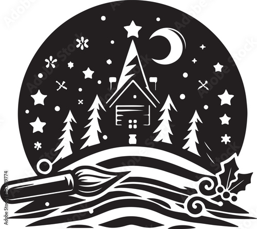 Chrismas logo art