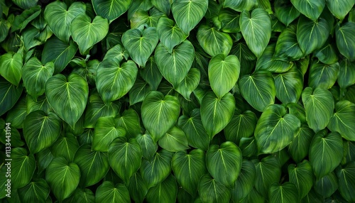 dioscorea elephantipes the elephant s foot or hottentot bread lush vegetation flowing botanical herbal background closeup deciduous climber vine leaves mediterranean flora green common ivy photo