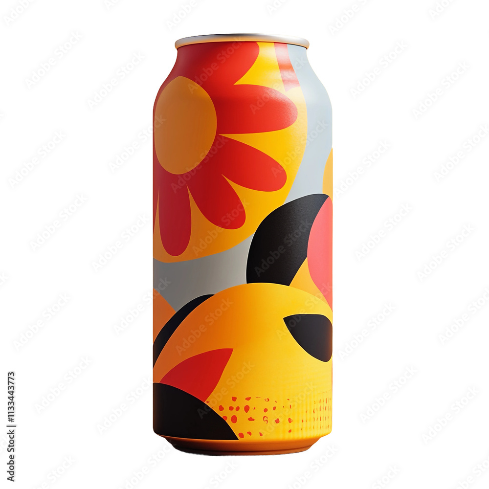 Fototapeta premium Beer can on white background
