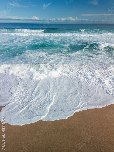 waves on the beach