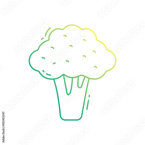 Broccoli vector icon