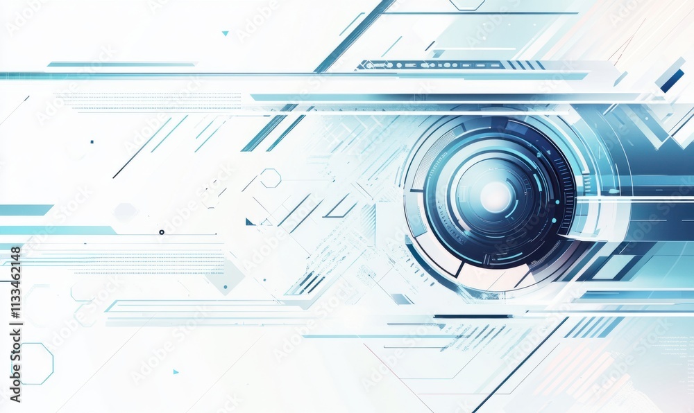 Fototapeta premium Futuristic Digital Eye