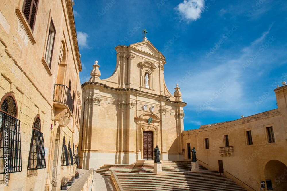 Gozo (Għawdex) Island Victoria massive fortification St. Johns Bastion Citadel (Cittadella) Cathedral of the Assumption (Il-Katidral ta' Għawdex) Malta