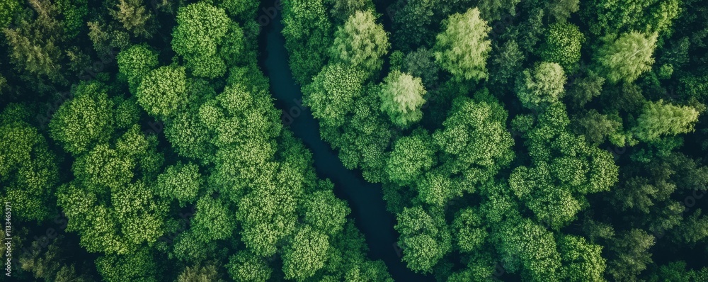 Naklejka premium Aerial view of beautiful natural shapes and textures