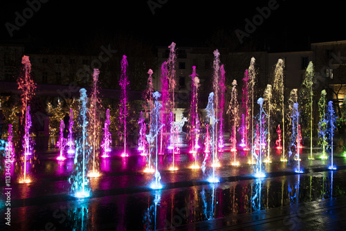 Marché de Noël et illuminations à Beziers dans le département de l'Herault en région Occitanie - France