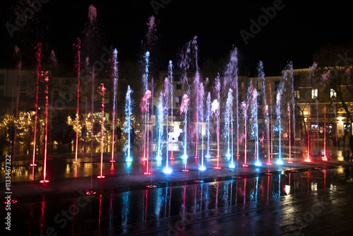 Marché de Noël et illuminations à Beziers dans le département de l'Herault en région Occitanie - France