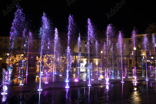 Marché de Noël et illuminations à Beziers dans le département de l'Herault en région Occitanie - France