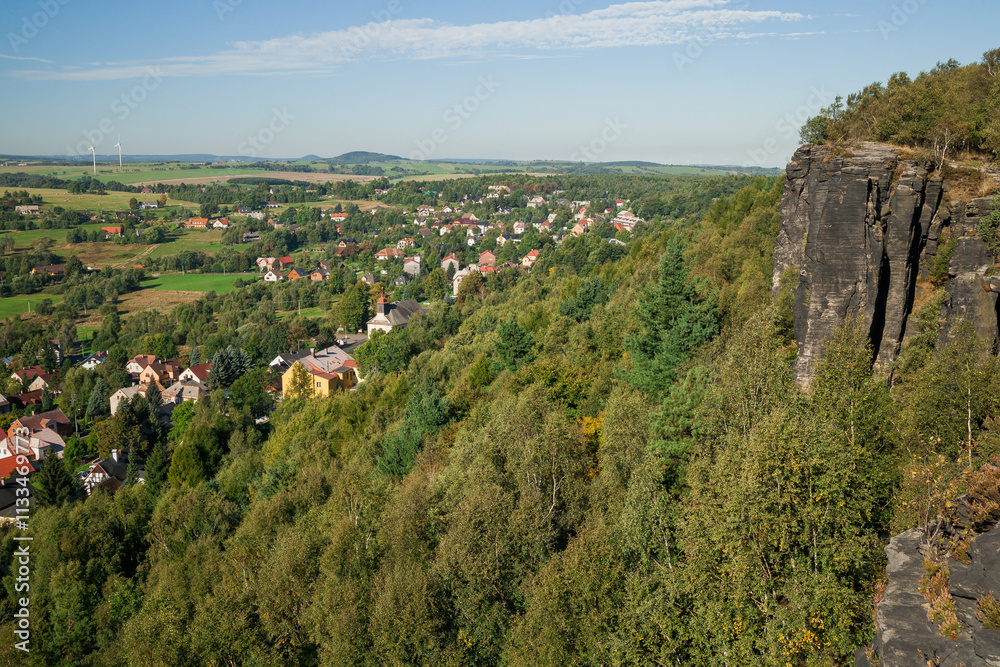 Obraz premium sandstone landscape in bohemian switzerland