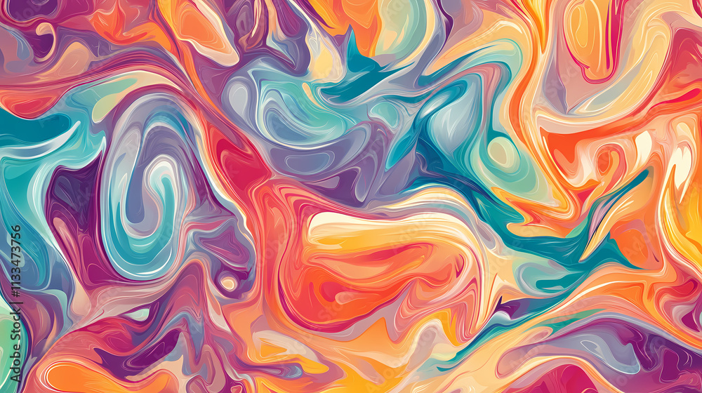 Obraz premium Full frame abstract ether background - ai generated. aether. illustration. Ether. Illustration