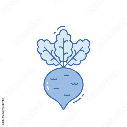 Kohlrabi vector icon