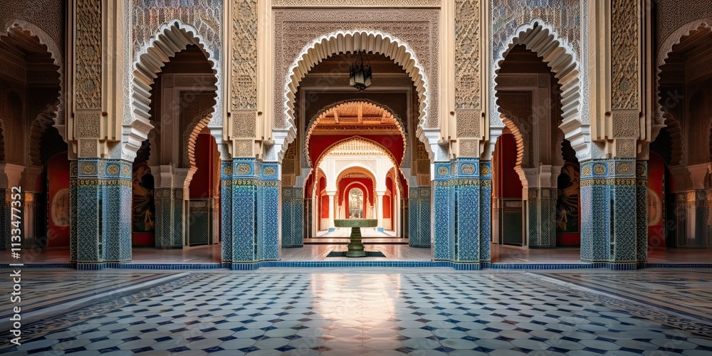 Obraz premium moroccan inner yard