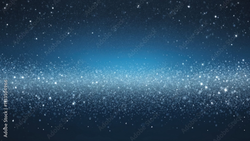 Fototapeta premium Starry night wallpaper with sparkling stars and a deep blue gradient background for digital use