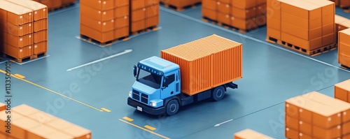 Global logistics firms using AI to reroute shipments during supply chain interruptions, business continuity, advanced logistics photo